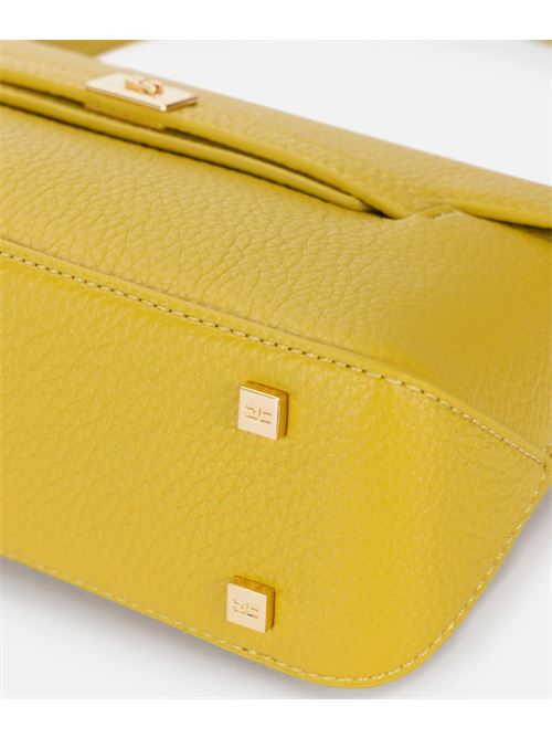 BORSA A SPALLA CON PLACCA LOGO ELISABETTA FRANCHI | BS01A51E2DC6 CURRY